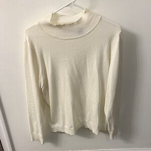 Architect Cream Turtleneck Sweater